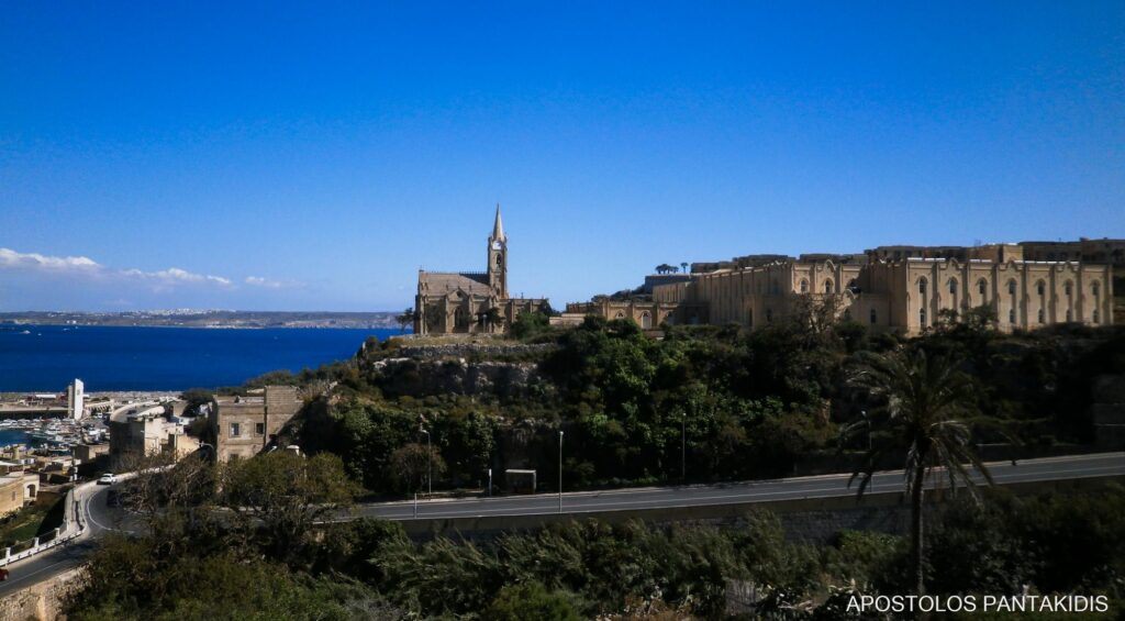 The view from Gozo