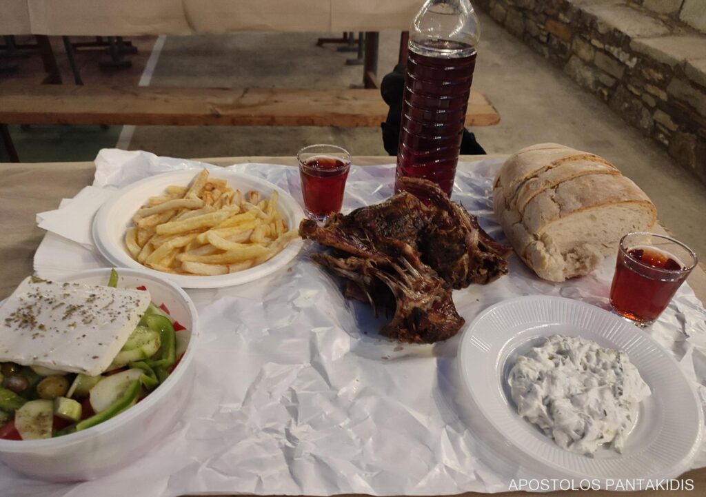 Traditional goat dish Ikaria