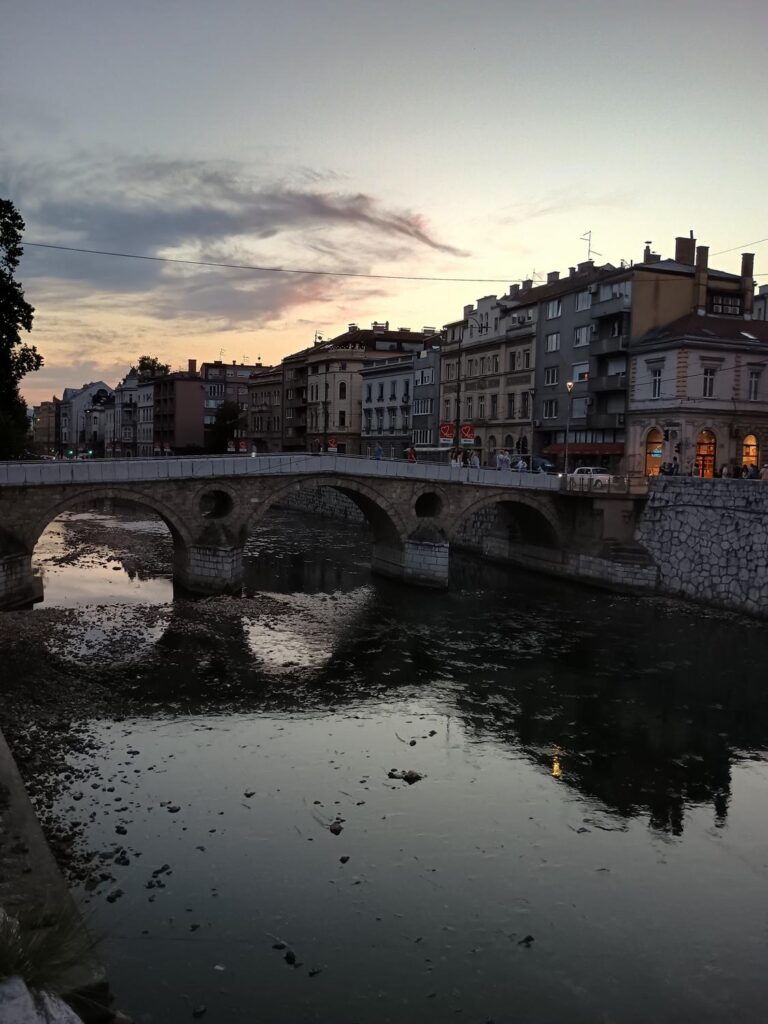Miljacka River and Latin Bridge